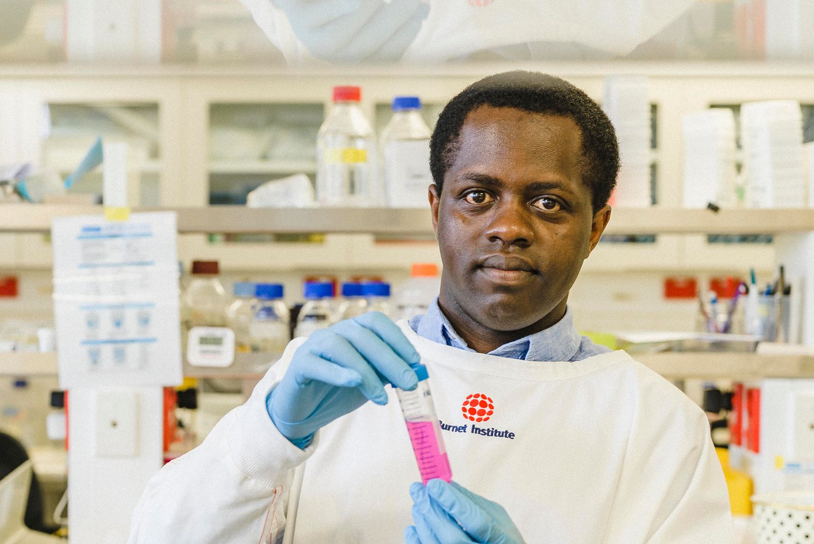 Dr Herbert Opi is researching the immune responses that provide protection against malaria, particularly in children. Understanding this can point to specific targets for designing more effective malaria vaccines.